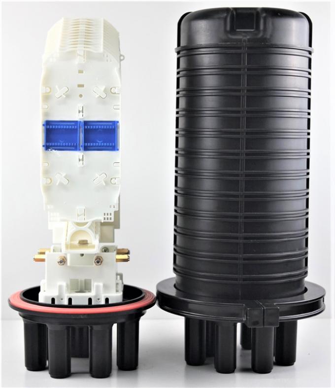 Le caoutchouc de fibre optique de sillicon d'ABS de la fermeture pp d'épissure de joint mécanique de dôme, 505 (l) xd200mm aériens max288core, GJS20-DM0