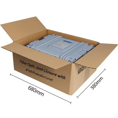 Dimensions du carton : 680*580*360 mm, boîtier de jonction fibre optique avec niveau de protection IP 68
